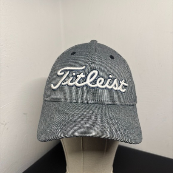 Titleist Other - Titleist Golf Hat A-Flex Embroidered Spellout Adult M/L Gray Patterned Men's Cap